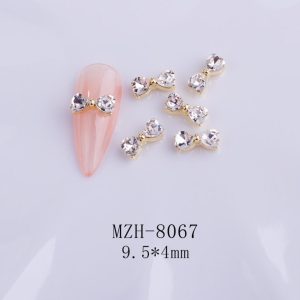 Neglesmykker Butterfly Guld Høj kvalitet Butterfly Diamanter Neglesmykker 1 stk Nail art