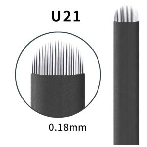 Magic Black #21 U 0.18mm Microblading U Blade 10 Pak