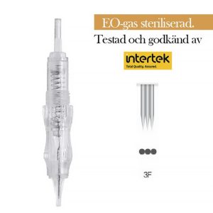 Tatueringsnål 3F 0.3 mm Plattnål Kosmetisk 10 st