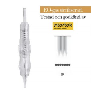 Tatueringsnål 7F 0.3mm Plattnål Kosmetisk 10 st