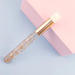 Rengøringsbørste Rengøringsbørste Krystal guld glitterhåndtag til vippeextensions